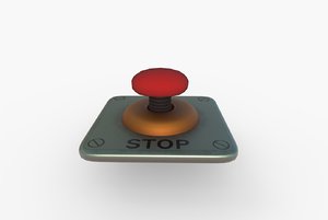 button stop 3D model