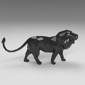 lion toon art 3D