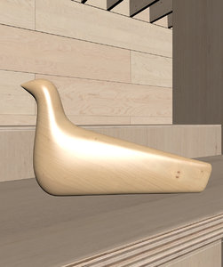 3D l wooden bird