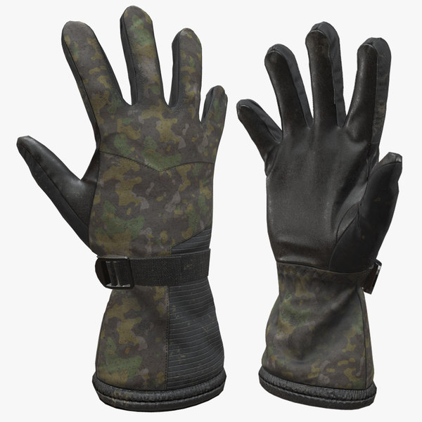 military gloves 3D model