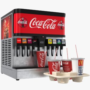 real soda machine 3D