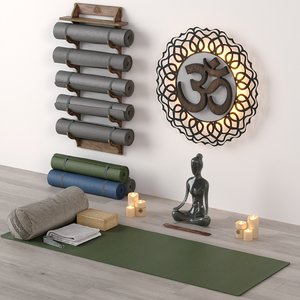 yoga set 3D model