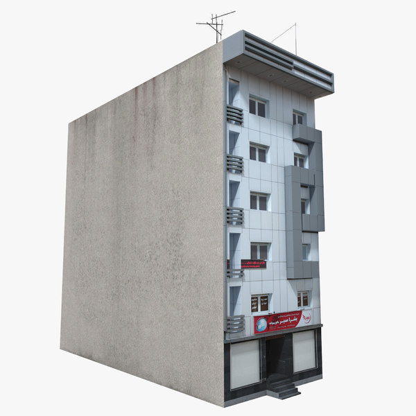 apartment house building 3D model