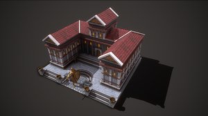 3D model ancient military academy