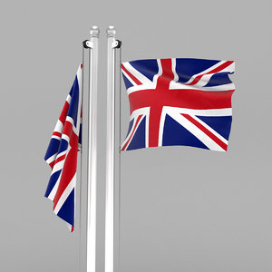 flag united kingdom 3D