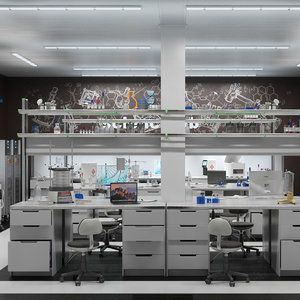3D scientific laboratory lab