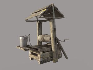 wooden water 3D model