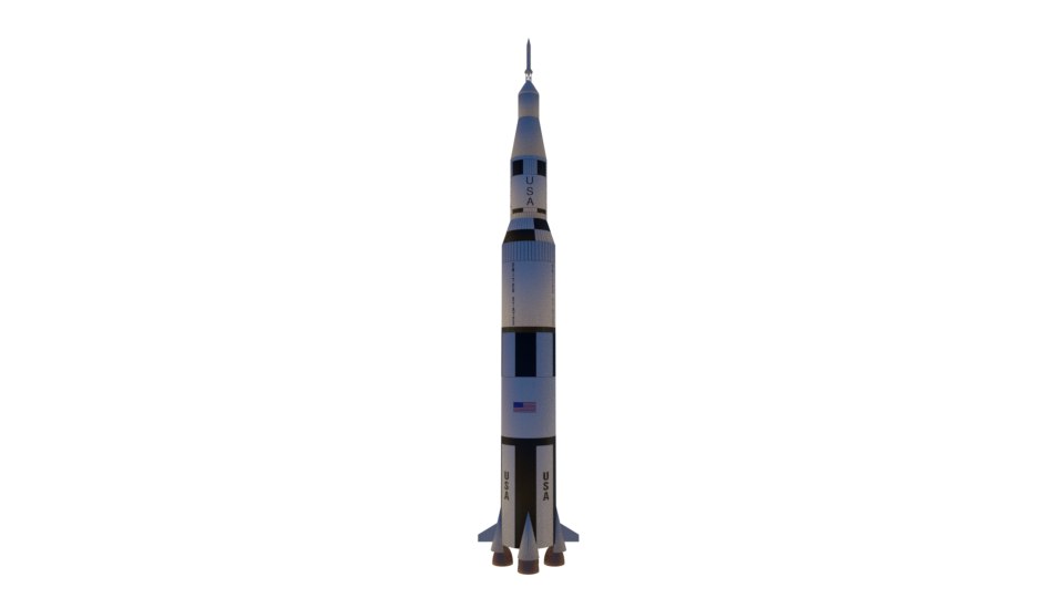 Free 3D model saturn v rocket TurboSquid 1651098