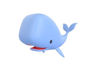 whale character 3D model