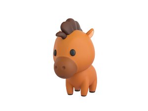 horse character 3D model