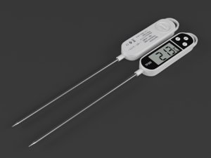 thermometer digital cooking 3D