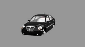 3D 2002 thesis car model