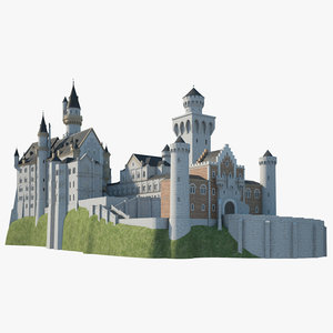 3D neuschwanstein castle