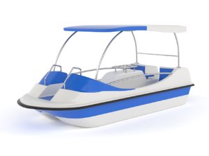 3D fiberglass pedal boat