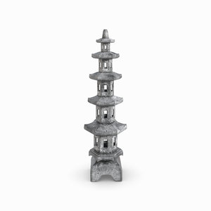 3D model lentern stone