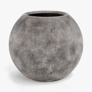 concrete flower pot 3D