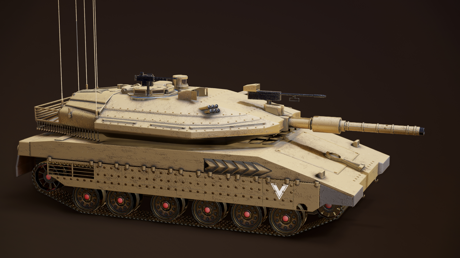 3D merkava main battle tank model - TurboSquid 1652492