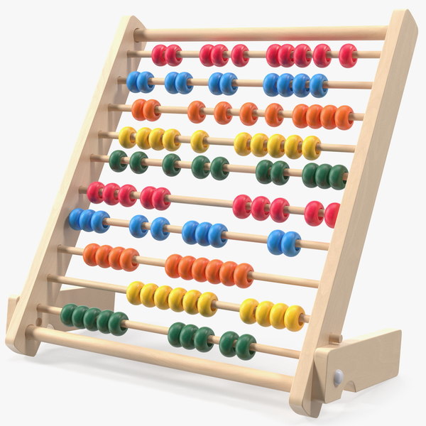 3D kids educational wooden abacus
