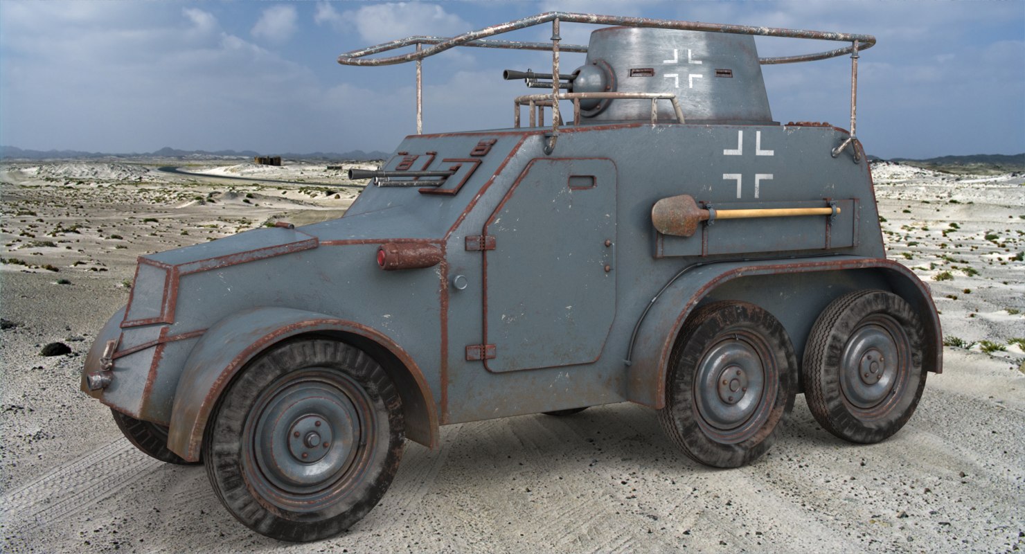 3D oa vz 30 armoured car - TurboSquid 1652706