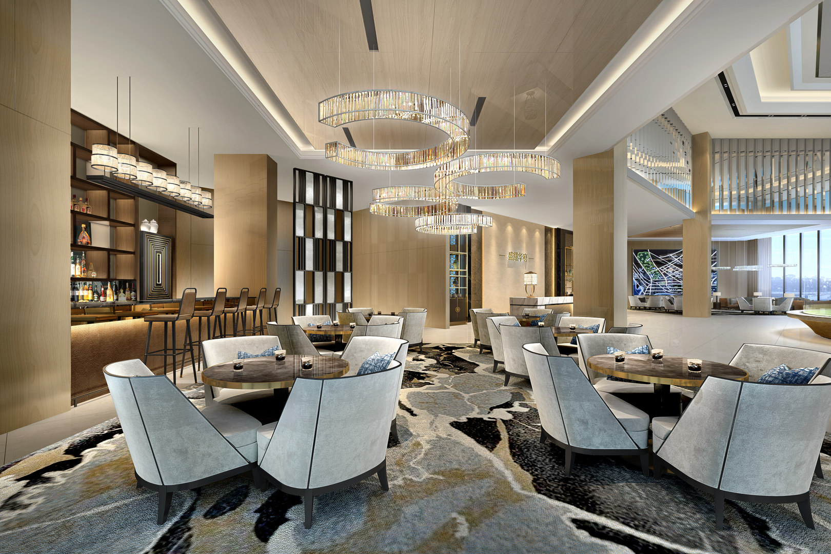 Reception center interiors model TurboSquid 1653374