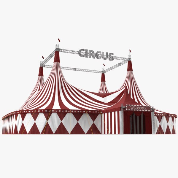 real circus tent 3D model