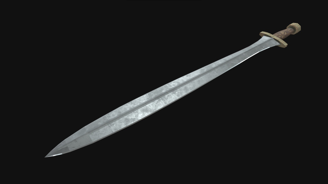 Sword xiphos 3D model - TurboSquid 1653730