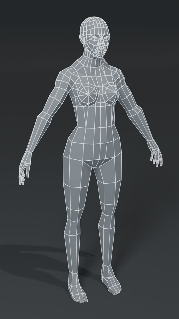 3D superhero muscular female body model - TurboSquid 1653918