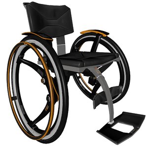 sport wheelchair 3D model