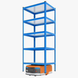 storage rack warehouse 3D model