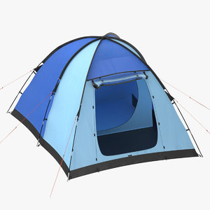 3D tent 01 blue