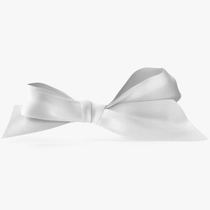 white bow v 7 3D model