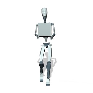 Male walking and carry box