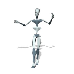 Mocap walking with fussy