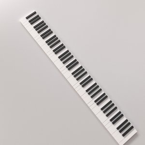 piano key 3D model