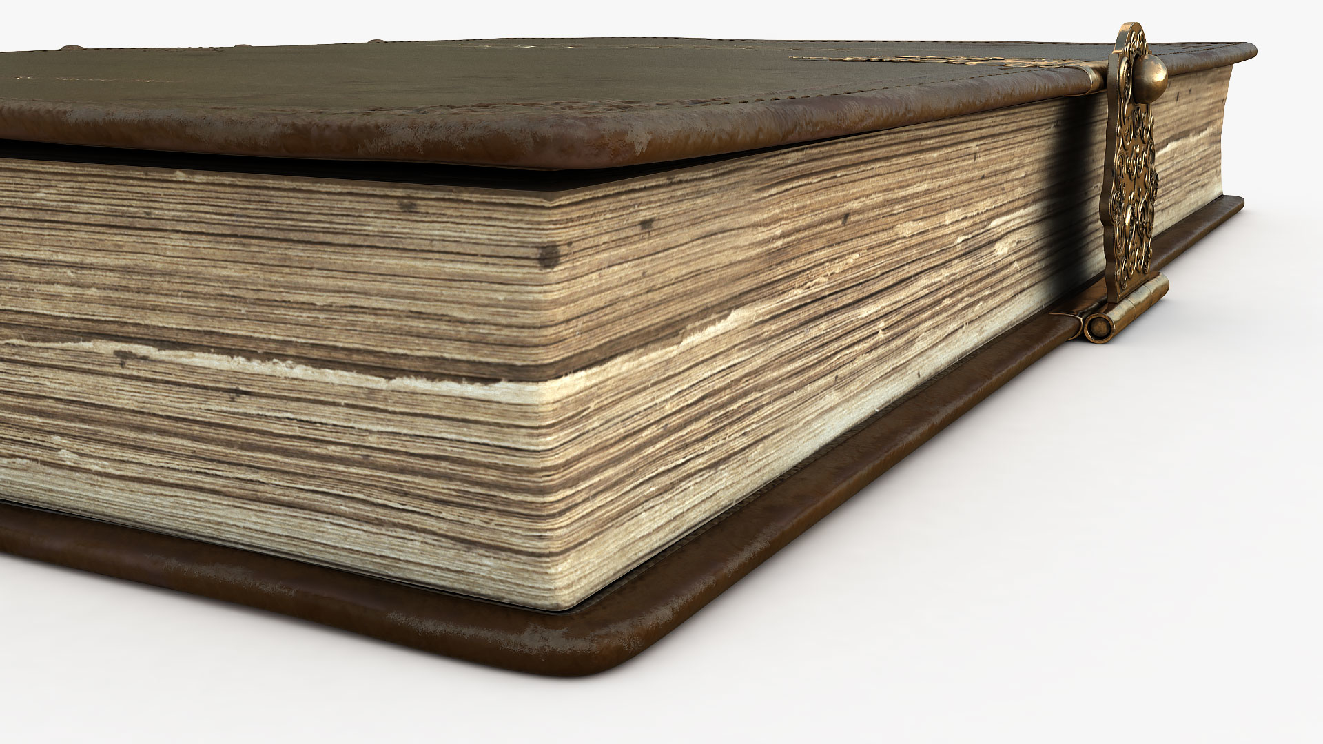 Old engraved book rigged 3D model TurboSquid 1651093