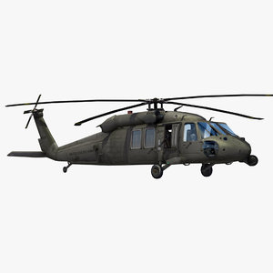 3d model uh60 blackhawk helicopter black hawk