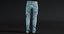 3D realistic men s jeans model