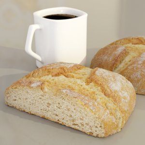 3D coffe bread