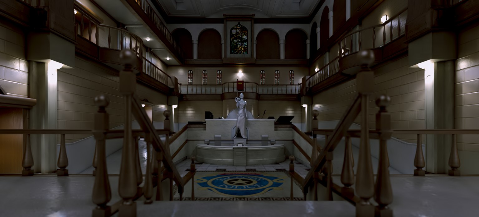 3d model raccoon police department