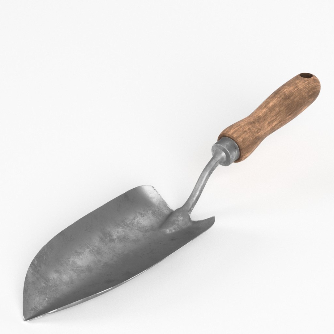 3D garden trowel TurboSquid 1655313