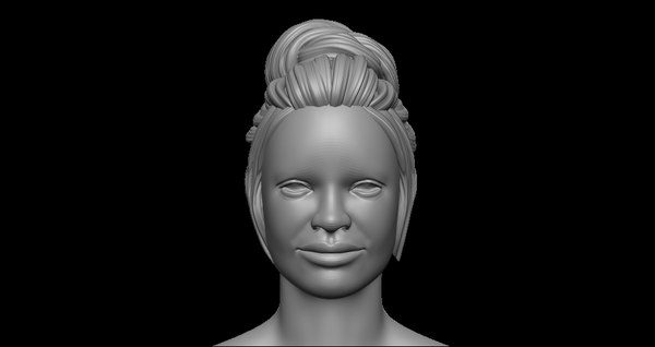 Female Hair 3d Model Turbosquid 1655364 1945