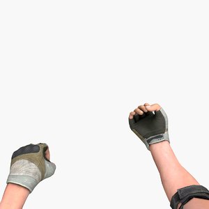 3D model hand weapons