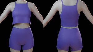 3D model female outfit