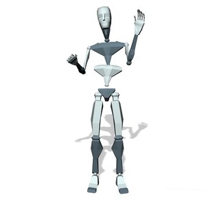 Male stand talking refuse