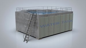 3D model water tank