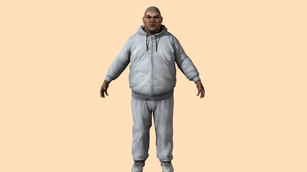 rigged covid-19 medical man 3D model