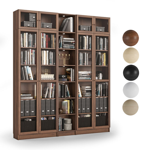Billy Oxberg Bookcase 3d Model, How To Build Billy Oxberg Bookcase