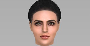 woman head 3D model