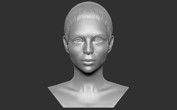 3D bust woman printing model