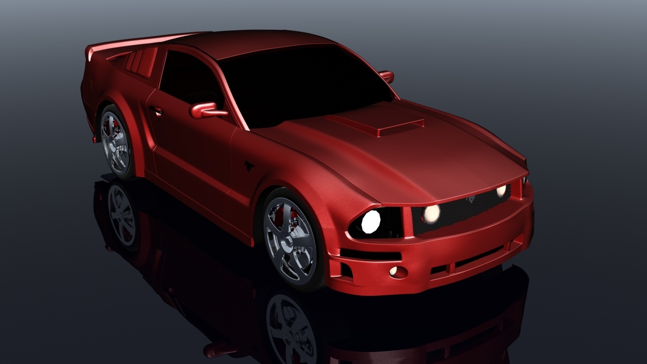 3d ford mustang